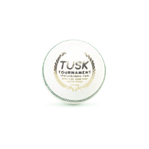 Tusk Tournament White Cricket Leather Ball