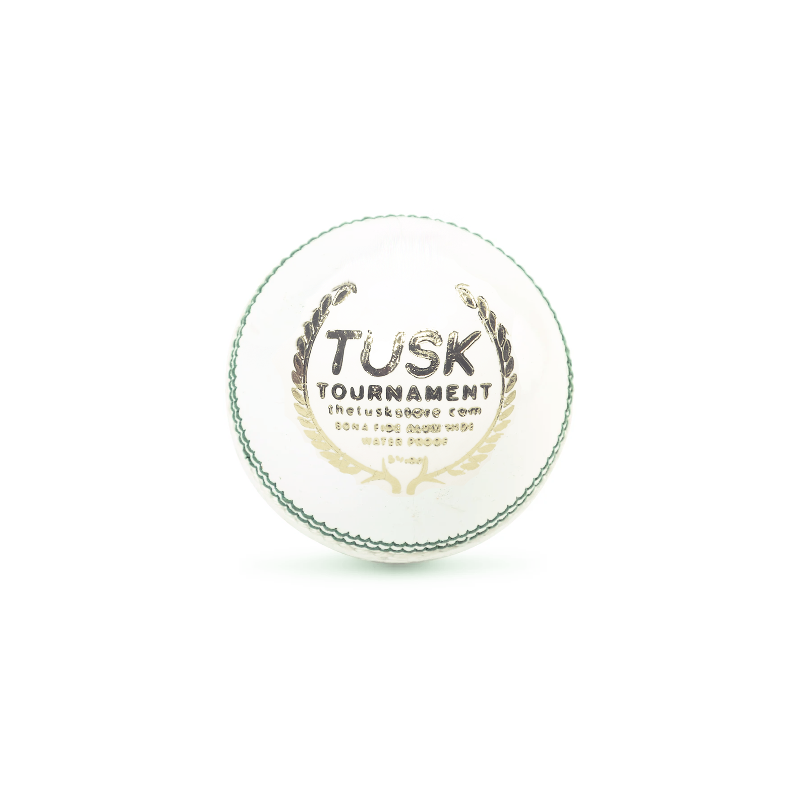 Tusk Tournament White Cricket Leather Ball